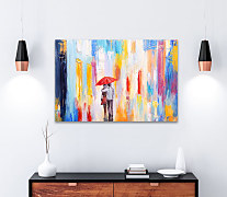 Obraz Láska v daždi 1661